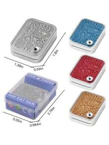 Metal Skull Push Slider Stress Relief Toy, Anti-Stress EDC Top Spinning Poker Toy, Portable Decompress Magnetic Toys, Adult Gifts, Toys & Games, Hobbies, Collectibles, Party Supplies, Creative Toys For Teens, Stress Relief Toys For Teens, Holiday Gifts, Birthday Gifts, New Year Gifts,Stress Relief Toys For Office Workers,Easter Basket Stuffers,Easter Egg Fillers,Easter Egg Stuffers,Squish,Easter Eggs,Party Favors,Easter Toys - Multicolor - View 10