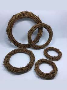 1 pieza Guirnalda de ratán natural DIY, adecuada para decoración de San Valentín, Pascua, Halloween, boda, fiesta festiva, guirnalda de primavera, decoración navideña, decoración del hogar, decoración de pared, decoración de jardín, decoración exterior, decoración de boda, Año Nuevo, Festival de Primavera, Día del Trabajo, Halloween, Navidad, Pascua - Multicolor - Ver 6