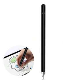 1支黑色铝合金触控笔，适用于智能手机和平板电脑的电容式触控笔 - 黑色 - 查看 4