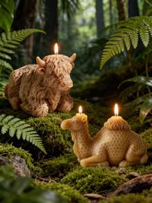 1pc New 3D Yak & Camel Plaster Mold, Creative Baking Mold, Candle Mold, Cartoon Yak & Camel Silicone Mold - A - View 4