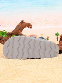 Sandalias de verano para exteriores, zapatos ligeros y cómodos de punta abierta para niños para el jardín - Gris - Ver 7