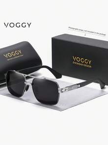 VOGGY 时尚简约复古金属 UV400 偏光太阳镜，男女皆宜，适合运动、驾驶、户外活动、骑行、钓鱼、度假、旅行、聚会、装饰、礼品等场合。 - 彩色 - 查看 15