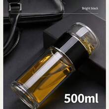 500ml Portable Glass Tea Cup With Filter - 4 Fashionable Colors - Suitable For Office, Travel And Daily Use - Multicolor - View 11
