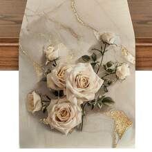 1/4/5/6/7pcs Muslim Wedding Theme Decoration Set, Muslim Love Theme Party Decoration Set, Home Decor Set, Living Room Decor Set, Bedroom Decor Set, Dining Room Decor Set, Linen-Like Material, Multiple Sizes Available, Dining Room Decor, Dining Table Decor, Tablecloth, Fireplace Scarf, Placemats, Coasters, Home Decor - Multicolor - View 20