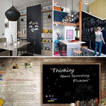 1卷黑板墙贴，DIY黑板墙贴，适用于办公室、家庭，可移除防水墙贴，用于翻新房间 - 多色 - 查看 5