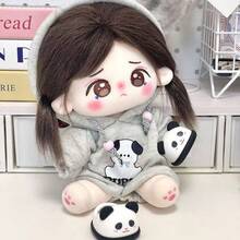 Bộ sưu tập quần áo búp bê 20cm, bộ áo nỉ dễ thương, bộ quần áo tai thỏ dễ thương, quần áo búp bê để chơi, đồ chơi dễ thương, quần áo cho thú nhồi bông, quà tặng tiệc tùng, quà sinh nhật (Không bao gồm búp bê) - Ngôi sao - Xem 11