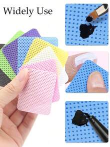 10/50/100/200/400pcs Gel Nail Polish Remover Wipes, Lint-Free Nail Cleaning Wipes For Manicure And Makeup Removal - / - View 6