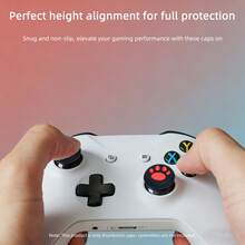 12pcs Cute Cat Paw Silicone Thumb Grip Caps, Fit For Nintendo Switch 2 Controller/Steam Deck Joystick - View 4