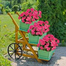 1/3/80支装 14英寸人造非洲菊，红色塑料花，适用于家居办公室花束中心装饰、农舍装饰、生日派对、婚礼装饰、春夏季 - 深玫紅 - 查看 8