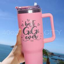 1pc,40 Oz Cup, 40oz Cup Stainless Steel Vacuum Insulated Tumbler With Lid And Straw For Water, Iced Tea Or Coffee, Smoothie And More, 40oz Reusable Double Walled Vacuum Insulated Stainless Steel Water Bottle With Handle For Outdoor Activities, Camping - Multicolor - View 1