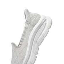 Skechers MODERN D'LUX 系列女士休闲一脚蹬鞋，舒适轻便减震运动鞋，日常通勤及运动鞋，159287-LTGY - 淺灰色 - 查看 8