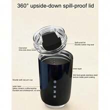 240ml Smeg Coffee Mug Stainless Steel Travel Water Bottle Insulated Cup 8 Colors - 黑色 - 查看 8