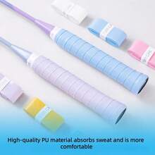 6PCS/2PCS/1PC Pita Pegangan Raket Bulu Tangkis Anti Selip dan Menyerap Keringat - Sudah Dipotong & Dapat Dipangkas, Desain Unik Warna Macaron Mudah Dipasang, Universal Untuk Berbagai Raket - Tenis/Pickleball/Kriket/Golf/Bisbol/Bulu Tangkis/Joran Pancing - Performa yang Ditingkatkan, Sangat Tipis & Sangat Lembut, Balutan Pegangan Raket Bulu Tangkis | Daya Rekat Tinggi dan Menyerap Keringat, Tersedia Berbagai Warna (Hitam/Putih/Merah Muda/Biru/Ungu/Cyan/Merah/Kuning/Hijau/Oranye/Biru Tua, dll.), Tenis, Permainan Tim, Permainan, Olahraga, Bulu Tangkis - MultiWarna - View 4