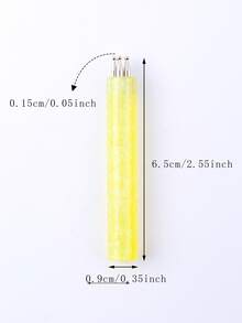 1/2英寸美甲笔，无味亚克力星空手柄，花瓣图案美甲珠笔，DIY绘画笔，美甲用品，美甲沙龙家用工具 - 彩色 - 查看 3