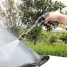 1 Set Multi-Purpose Foam Car Wash Water Gun, Expandable Garden Hose, Adjustable Spray Nozzle - A - View 8