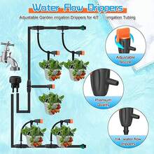 Garden Drip Irrigation Kit, Drip System, 4/7mm Irrigation Pipe DIY Water-Saving Automatic Watering System, Suitable For Gardens, Greenhouses, Flower Beds, Courtyards, Lawns - Irrigation Kit - View 5