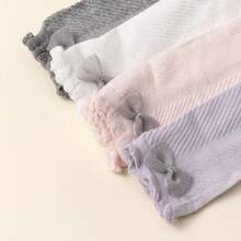4条/包 婴幼儿打底裤和春夏网眼蝴蝶结袜 - 彩色 - 查看 9