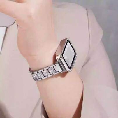 New Starry Sky Metal Rhinestone Watch Band, Suitable For Huawei Watch 8/9/10, Fit For Smart Watch NFC Version, Luxury Casual Strap, Unisex