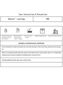 1 Pair Fashion Acrylic Floral Design Elegant Earrings, Unique High-End Versatile Flower Shaped Earrings - Multicolor - View 5