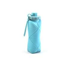 Creative Silicone Folding Water Cup Outdoor Portable And Scalable Water Cup Sports Water Bottle Travel Water Cup Handy Cup - Blue - View 11
