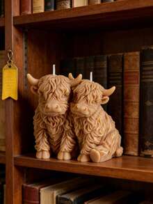 Silicone Candle Mold In Highland Cow Shape, Cute Animal Design For DIY Handmade Candle, Resin Craft, Farmhouse Decor - A - View 6