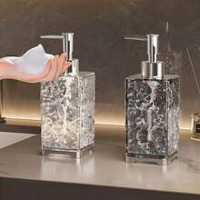 1个浴室液体皂液器瓶，也可用于洗发水、润肤露。可重复灌装的按压瓶，适用于沐浴露、化妆品等。 - 彩色 - 查看 5