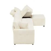 Sofas & Couches - Beige + Corduroy + 4 Seat-1 - View 11