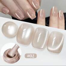 MIANEL 10ML 2026 春季新品美甲系列 纯粹渴望 玻璃珠猫眼凝胶指甲油 流行冰透明裸色缎面白色指甲油 粉色指甲油 情人节专属礼物 美甲 - 彩色 - 查看 16