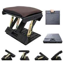 4-Level Foot Rest Under Desk Adjustable Footrest+Massage Function F/ Home Office - A - View 6