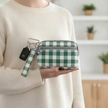 Green Gingham Wristlet Sewing Patterns, Sewing Patterns For Beginner, Reusable Bag Sewing Patterns, Easy Sewing Project, Includes HD Color Picture Instructions, Handmade Bag Sewing Patterns Set, Gift For Craft Lovers,New Fashionable Bag Template - BA0146 - View 4