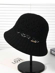 1pc Women Casual Knit Bucket Hat, Fashion Elegant Sunscreen Breathable Bucket Hat, Versatile For Daily Outdoor Use,Summer,Beach - Multicolor - View 11