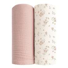 Khăn quấn muslin cho trẻ sơ sinh, yếm thấm nước dãi unisex, chăn đa năng có thể dùng làm yếm thấm nước dãi, khăn lau miệng, khăn phủ xe đẩy, khăn phủ ghế ô tô, phù hợp cho cả bé trai và bé gái, thoáng khí và thân thiện với da, vật dụng thiết yếu cho trẻ sơ sinh, quà tặng tuyệt vời. - Nhiều màu - Xem 17