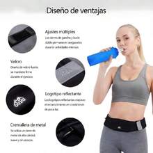 Cangurera para Correr con Botella de Agua 300ml - Tallas Ajustables Cangurera Deportiva, Impermeable Riñonera para Correr, Gimnasio, Senderismo (Cintura 80-110cm), Negro,41840341 - Multicolor - Ver 5