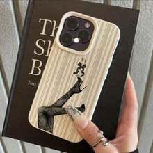 1pc Retro Western Cowboy Boot Striped Pattern TPU Soft Phone Case Compatible With  17 Pro Max/17/16 Pro Max/15/13/12/11, S20 FE/A15/S24/A55,  Note 11/12/13 Pro, Full Body Shockproof Protective Cover   17 Pro Max Case - 白色 7 - 查看 3