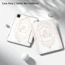 可爱兔子图案，彩绘效果亚克力水晶保护壳，3+Y型折叠防弯折，兼容荣耀平板9/10、荣耀GT 11.5英寸/X9A/X9Pro、华为MatePad 11英寸（2023/2022）、MatePad Pro/MatePad 11.5英寸（2026）、小米、苹果第十代/11英寸（2025），适合返校季、情人节等场合。 - 彩色 - 查看 3