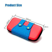 GAMINJA For Nintendo Switch Protective Case, Console Accessories Storage Bag, PU Material, Inner Pocket + Card Slot, Travel Storage Outdoor Waterproof Protective Cover - View 7