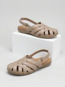 Rihero Closed Toe Sandals Women Comfortable Arch Support Fisherman Walking Sandals With Adjustable Strap Crafted From Quality, Durable Material That Resists Daily Wear While Keeping A Smooth, Polished Finish. Ideal For Pairing With Pants, Shorts, And Dresses - Taupe - 查看 10