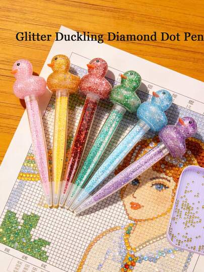 Glitter Duck Diamond Painting Tools, Diamond Painting Tool Accessories, Glitter Duck DIY Diamond Paint Brush, Ergonomic Diamond Art Painting Kit, 5D Diamond Painting Accessories