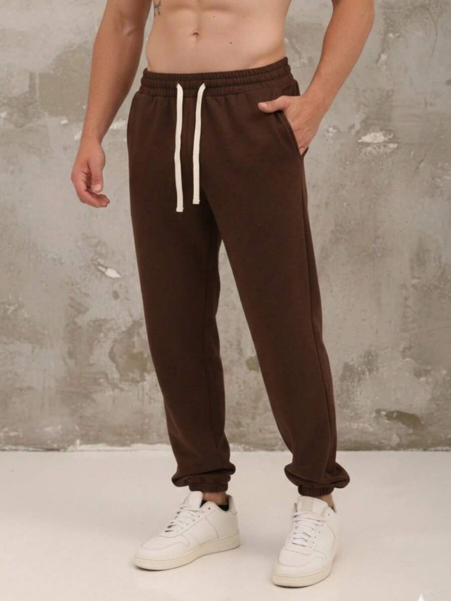 Women's Cargo Jogger Sweatpants - 鏽棕色 - 查看 1
