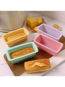 1pc Rectangular Silicone Cake Mold Silicone Bread Baking Pan, Available In Large And Small Sizes, Non-Stick, Easy Release, Suitable For Homemade Cakes, Breads, Meat Rolls And Omelets, Size: 7.56 Inches X 3.74 Inches, Thicker Non-Slip Silicone Mold, Bread/Toast Mold, Large Capacity Ice Tray, Thicker And Larger Rectangular Silicone Ice Mold For Summer, Baking Equipment, Cake Tools, Kitchen Accessories Home - Multicolor - View 11