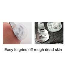 Stainless Steel Callus Removal Set: Professional Foot File And Dead Skin Remover For Gentle Pedicures, Silver Color - Silver - View 8
