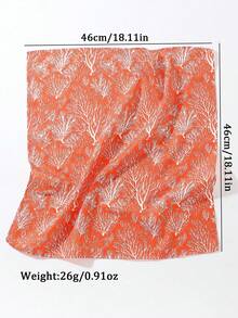 1 pieza Pañuelo de mujer de moda para verano con estampado de cangrejo, camarón y concha marina, protección solar y a prueba de viento, diadema decorativa para mujer para playa/vacaciones, ajuste elástico, adecuado para vacaciones en la playa - Multicolor - Ver 9