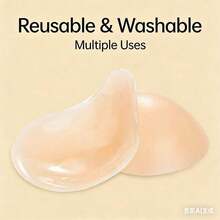 Hot  Halter - Style Teardrop Silicone Bra Pads Nipple Covers With Anti - Slip Straps - Màu trơn - Xem 8
