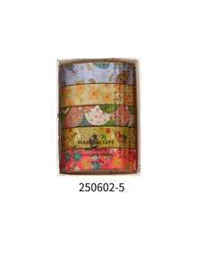 Set Pita Washi Pola Retro 5 Gulungan/Kotak, Pita Washi Desain Multi-Elemen - Untuk Scrapbooking dan Dekorasi Amplop Kartu Ucapan, Pita Kreatif, Pola Flora, Fauna, dan Bunga yang Halus - Set - View 14