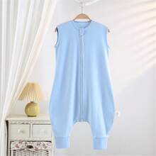 1pc Kids Split Leg Sleeping Bag 0.5tog Thin, Comfortable, Sweat-Absorbent & Breathable, All Season - Multicolor - View 15