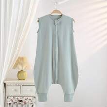 1pc Kids Split Leg Sleeping Bag 0.5tog Thin, Comfortable, Sweat-Absorbent & Breathable, All Season - Multicolor - View 12