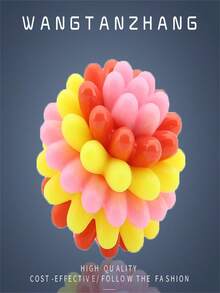 Indestructible Dog Chew Toy-TPR Bite- Material, Vibrant Colors, Chewable Teething Toy For Dog, Soft Training Ball For Aggressive Chewer, Teeth Cleaning& Training Chew Toy For Dog, Boredom & Destructive Chewing, Without Battery, Dog Toy - Multicolor - View 12
