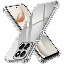 A Four-Corner Shock-Proof Transparent Air Cushion Phone Case,Mobile Phone Case, Providing 360° All-Round Protection, Scratch-Resistant,Anti-Yellowing,Lens Protection,Suitable For All Hua Wei/Honor/One Plus/ Series Phones. - Clear - View 2