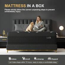 Duchess 12"14"Twin Full Queen King Size Bed Mattress In A Box, Medium Firm Hybrid Pocket Spring Gel Memory Foam Mattress For Motion Isolation & Silent Sleep&Lumbar Support & Pressure Relief - 14寸 - 查看 10
