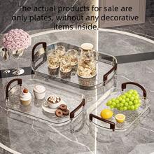 1pc Oval Pet Treat Fruit Platter, Suitable For Home Kitchen Fruit Platters, Restaurant Tables, And Ramadan Use - Grey - View 10